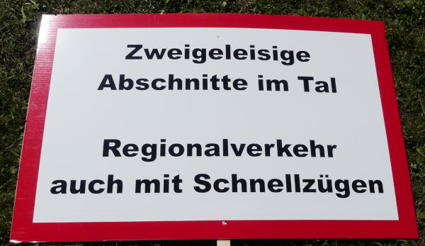 Regionalverkehr auch mit Schnellzügen