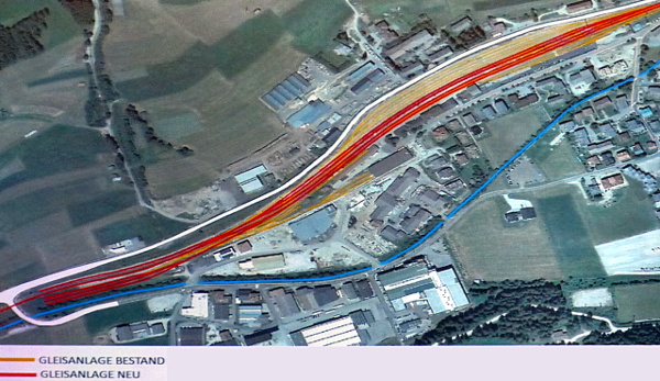 Innichen geplante Gleis-Reduzierung