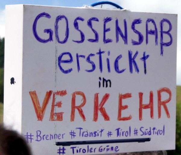 Gossensaß erstickt im Verkehr