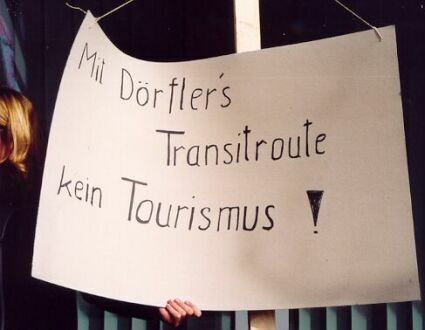 Mit Drflers Transitroute kein Tourismus